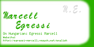 marcell egressi business card